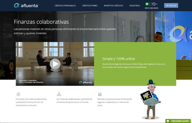 Screenshot del sitio