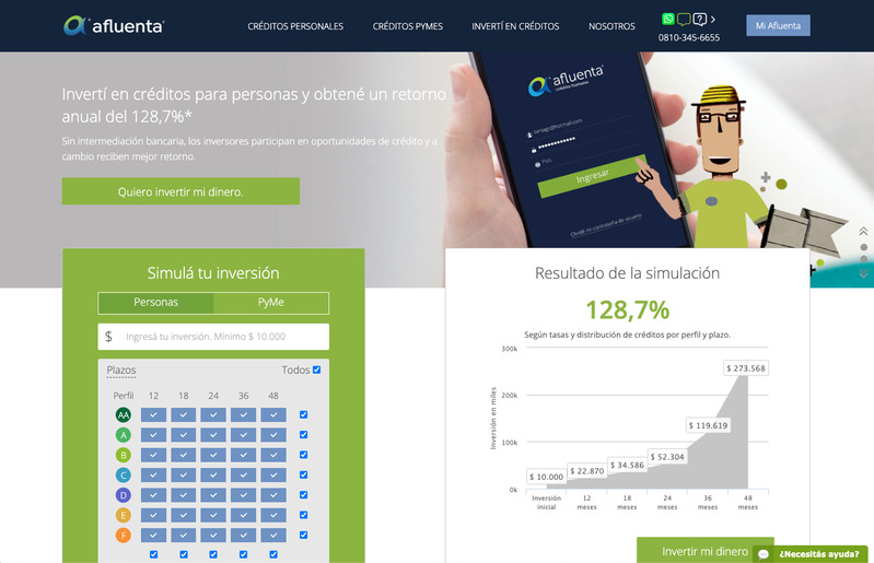 Screenshot del sitio